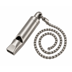 Whistle Survival Titanium Tool Outdoor Chain Steel Stainless