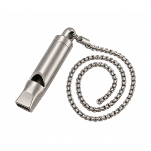 Whistle Survival Titanium Tool Outdoor Chain Steel Stainless