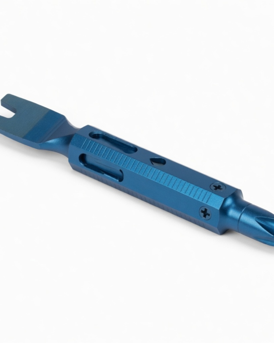 Tools Outdoor Titanium Crowbar Screwdriver Blue