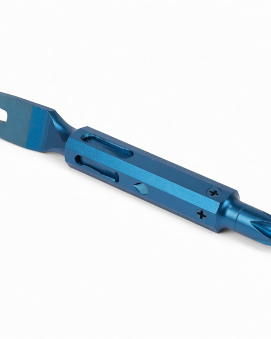 Tools Outdoor Titanium Crowbar Screwdriver Blue